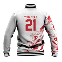 Custom England Rugby Pride Baseball Jacket Tudor Rose Flame Fire Style