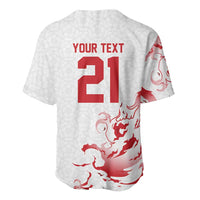 Custom England Rugby Pride Baseball Jersey Tudor Rose Flame Fire Style