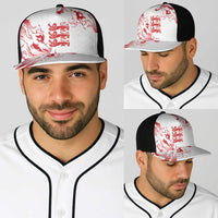 England Rugby Pride Baseball Net Cap Tudor Rose Flame Fire Style