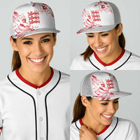England Rugby Pride Baseball Net Cap Tudor Rose Flame Fire Style