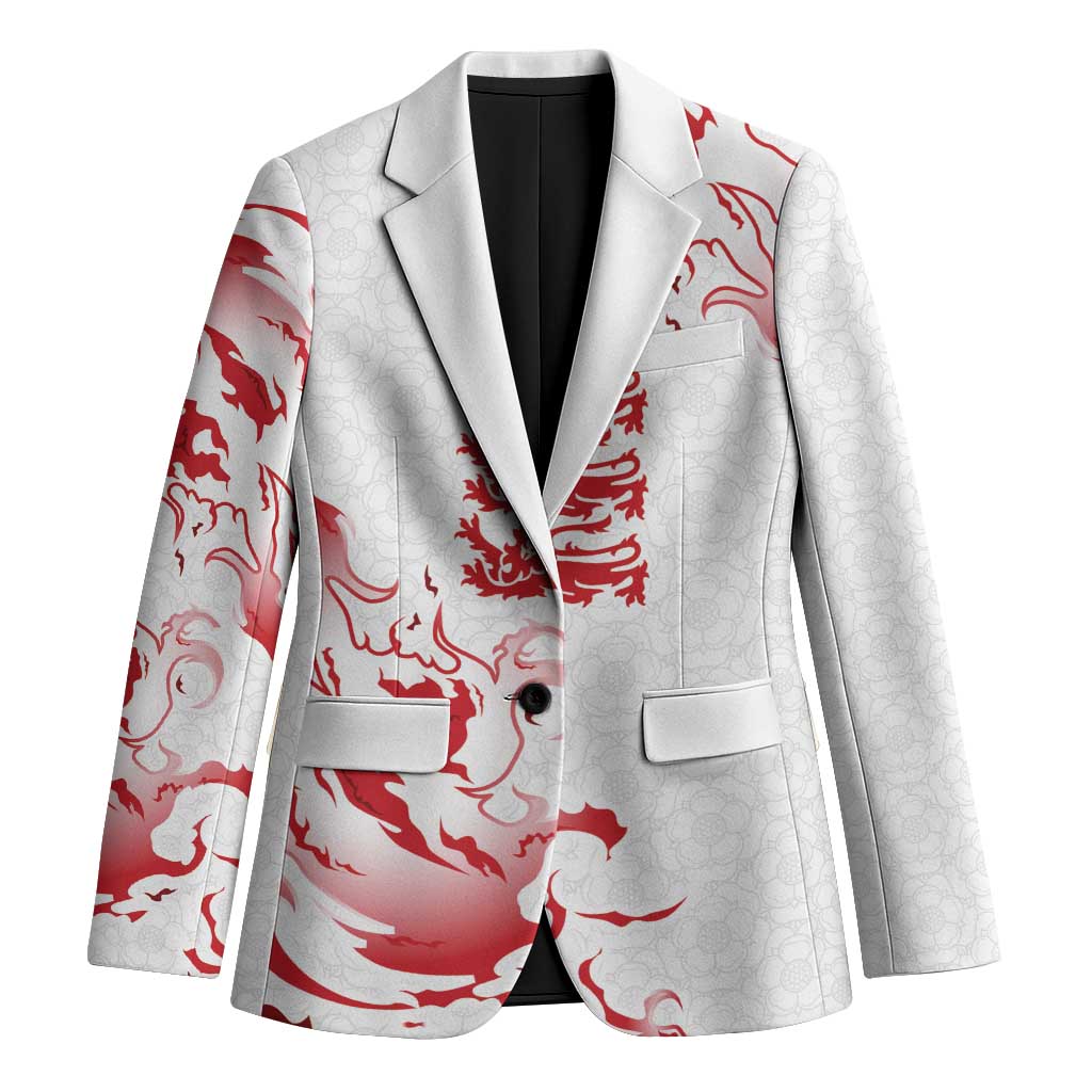 Custom England Rugby Pride Blazer Tudor Rose Flame Fire Style