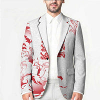 Custom England Rugby Pride Blazer Tudor Rose Flame Fire Style