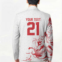 Custom England Rugby Pride Blazer Tudor Rose Flame Fire Style