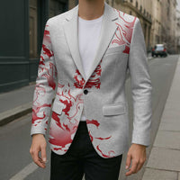 Custom England Rugby Pride Blazer Tudor Rose Flame Fire Style
