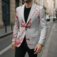Custom England Rugby Pride Blazer Tudor Rose Flame Fire Style