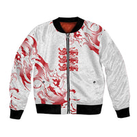 Custom England Rugby Pride Bomber Jacket Tudor Rose Flame Fire Style