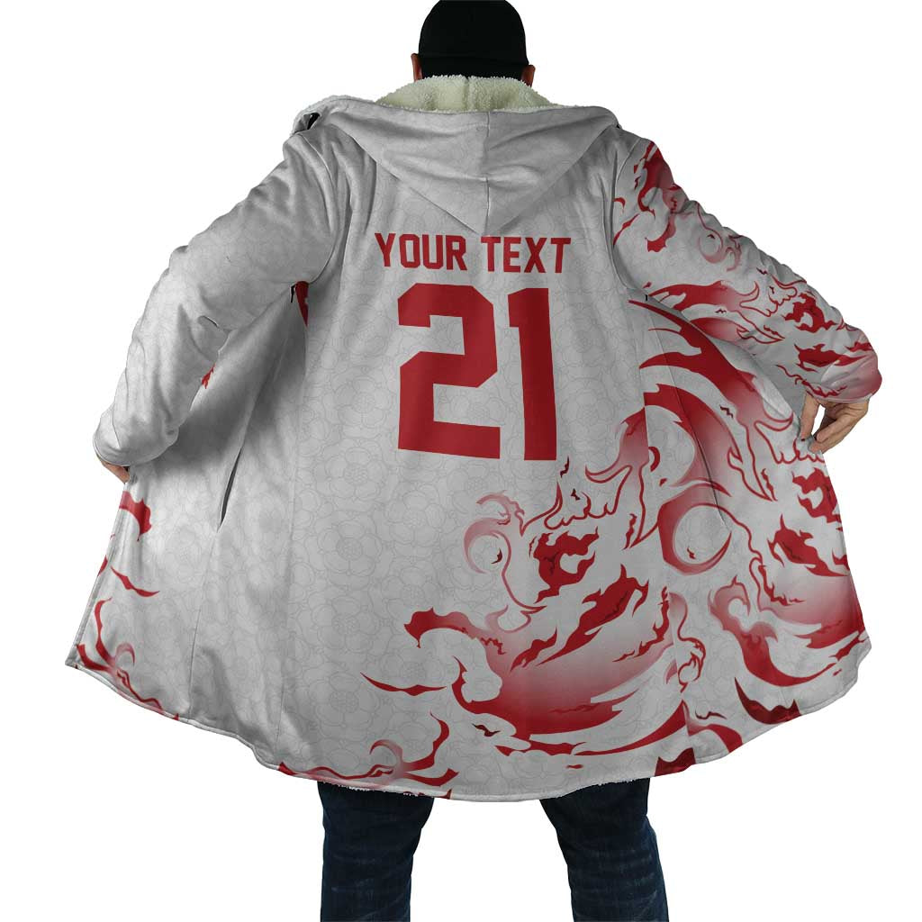 Custom England Rugby Pride Cloak Tudor Rose Flame Fire Style