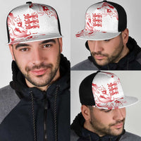 England Rugby Pride Mesh Trucker Cap Tudor Rose Flame Fire Style