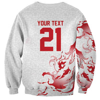 Custom England Rugby Pride Sweatshirt Tudor Rose Flame Fire Style