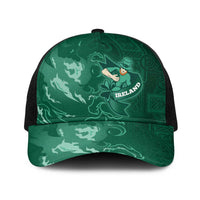 Ireland Rugby Pride Baseball Net Cap Celtic Shamrock Flame Fire Style