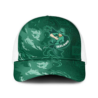 Ireland Rugby Pride Baseball Net Cap Celtic Shamrock Flame Fire Style