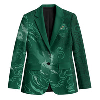 Custom Ireland Rugby Pride Blazer Celtic Shamrock Flame Fire Style