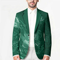 Custom Ireland Rugby Pride Blazer Celtic Shamrock Flame Fire Style