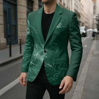 Custom Ireland Rugby Pride Blazer Celtic Shamrock Flame Fire Style