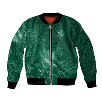 Custom Ireland Rugby Pride Bomber Jacket Celtic Shamrock Flame Fire Style