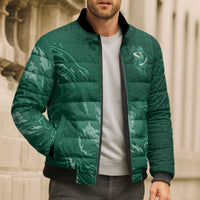 Custom Ireland Rugby Pride Bomber Puffer Jacket Celtic Shamrock Flame Fire Style