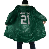 Custom Ireland Rugby Pride Cloak Celtic Shamrock Flame Fire Style