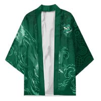 Custom Ireland Rugby Pride Kimono Celtic Shamrock Flame Fire Style