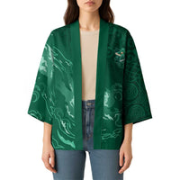 Custom Ireland Rugby Pride Kimono Celtic Shamrock Flame Fire Style