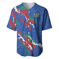 Custom Italy Rugby Pride Baseball Jersey Gli Azzurri Flame Fire Style