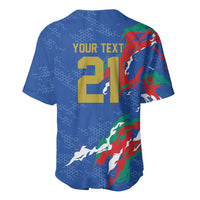 Custom Italy Rugby Pride Baseball Jersey Gli Azzurri Flame Fire Style