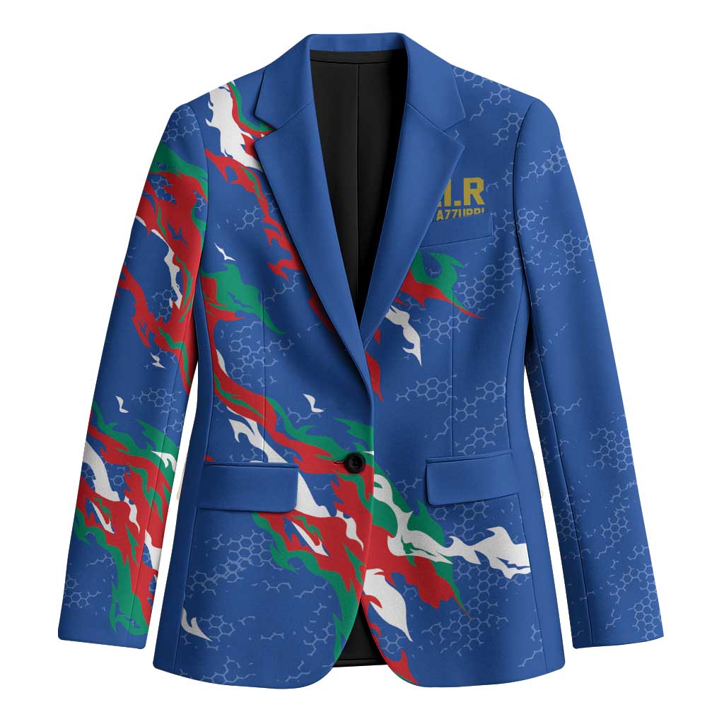 Custom Italy Rugby Pride Blazer Gli Azzurri Flame Fire Style