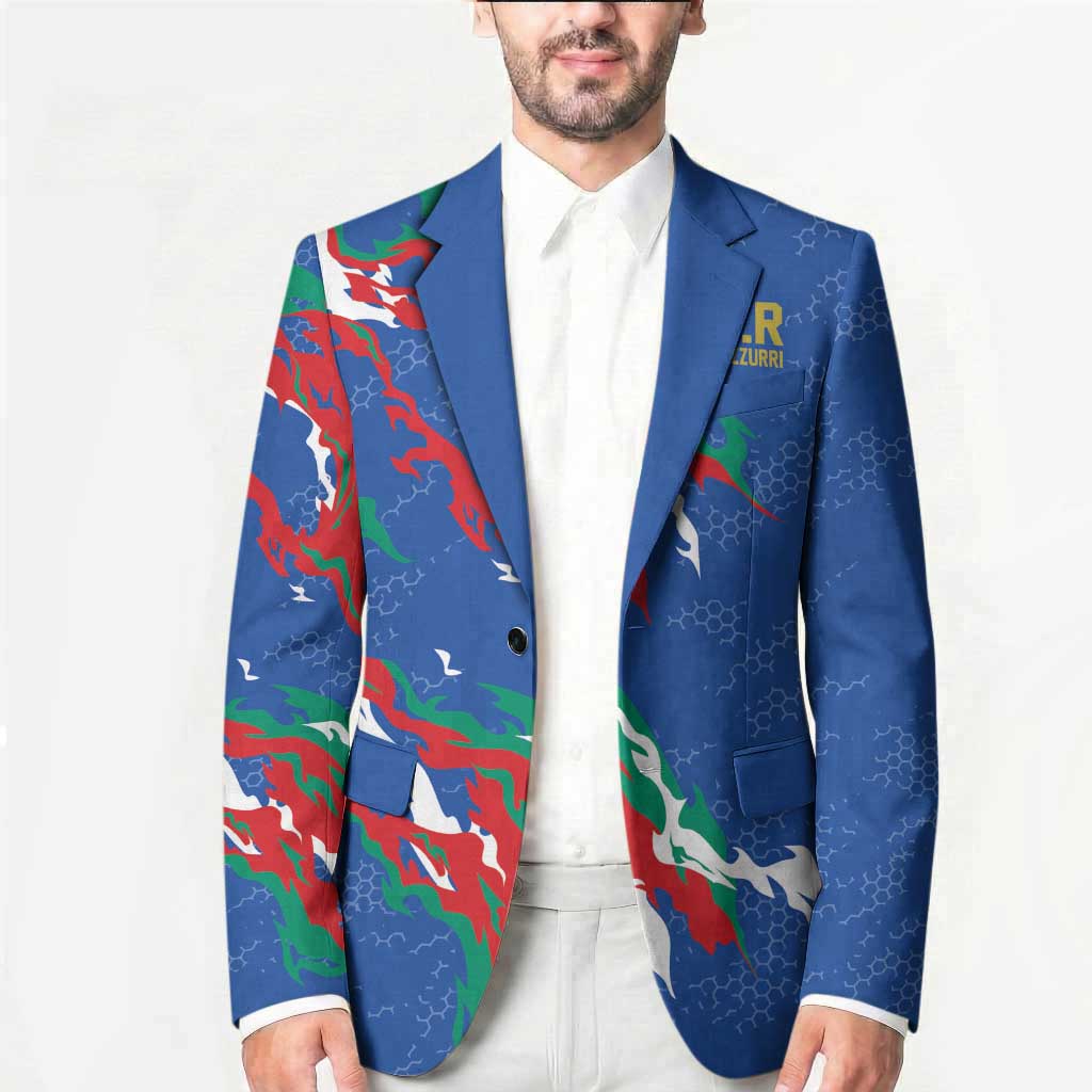 Custom Italy Rugby Pride Blazer Gli Azzurri Flame Fire Style