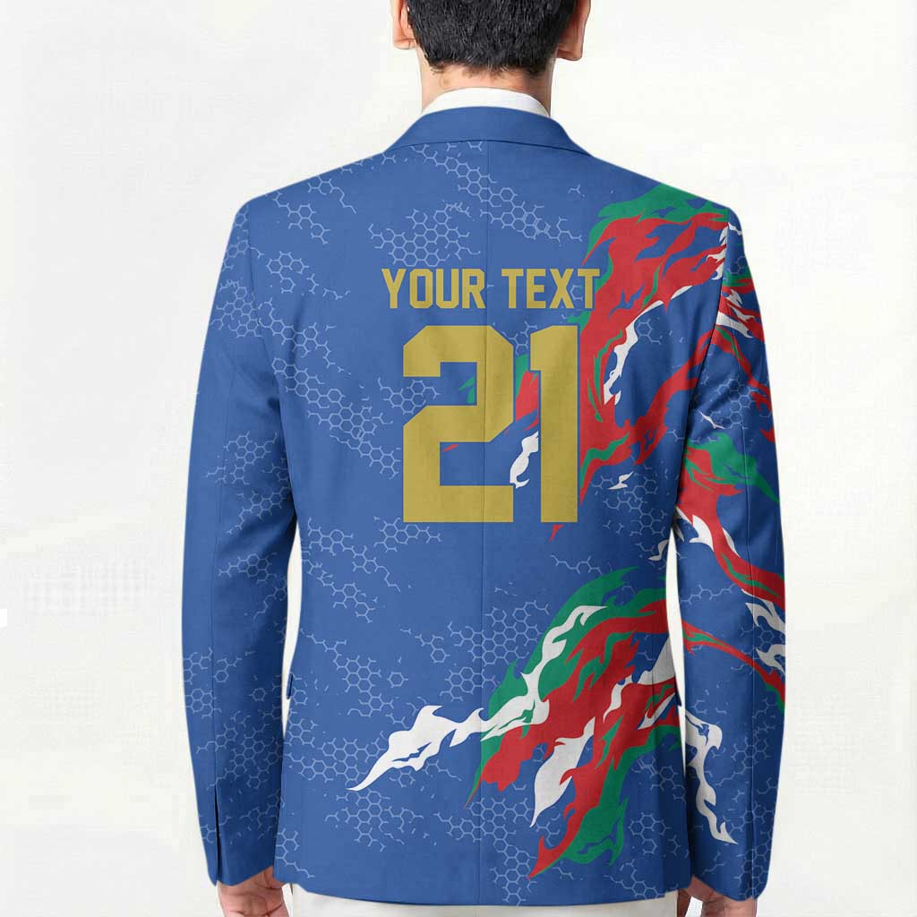 Custom Italy Rugby Pride Blazer Gli Azzurri Flame Fire Style