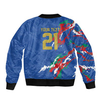 Custom Italy Rugby Pride Bomber Jacket Gli Azzurri Flame Fire Style
