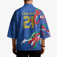Custom Italy Rugby Pride Kimono Gli Azzurri Flame Fire Style