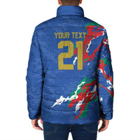Custom Italy Rugby Pride Padded Jacket Gli Azzurri Flame Fire Style