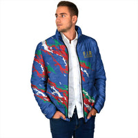 Custom Italy Rugby Pride Padded Jacket Gli Azzurri Flame Fire Style
