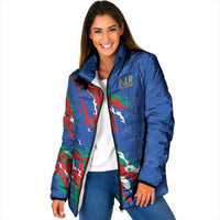 Custom Italy Rugby Pride Padded Jacket Gli Azzurri Flame Fire Style
