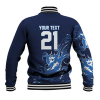Custom Scotland Rugby Pride Baseball Jacket Thistle Flame Fire Style
