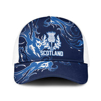 Scotland Rugby Pride Baseball Net Cap Thistle Flame Fire Style