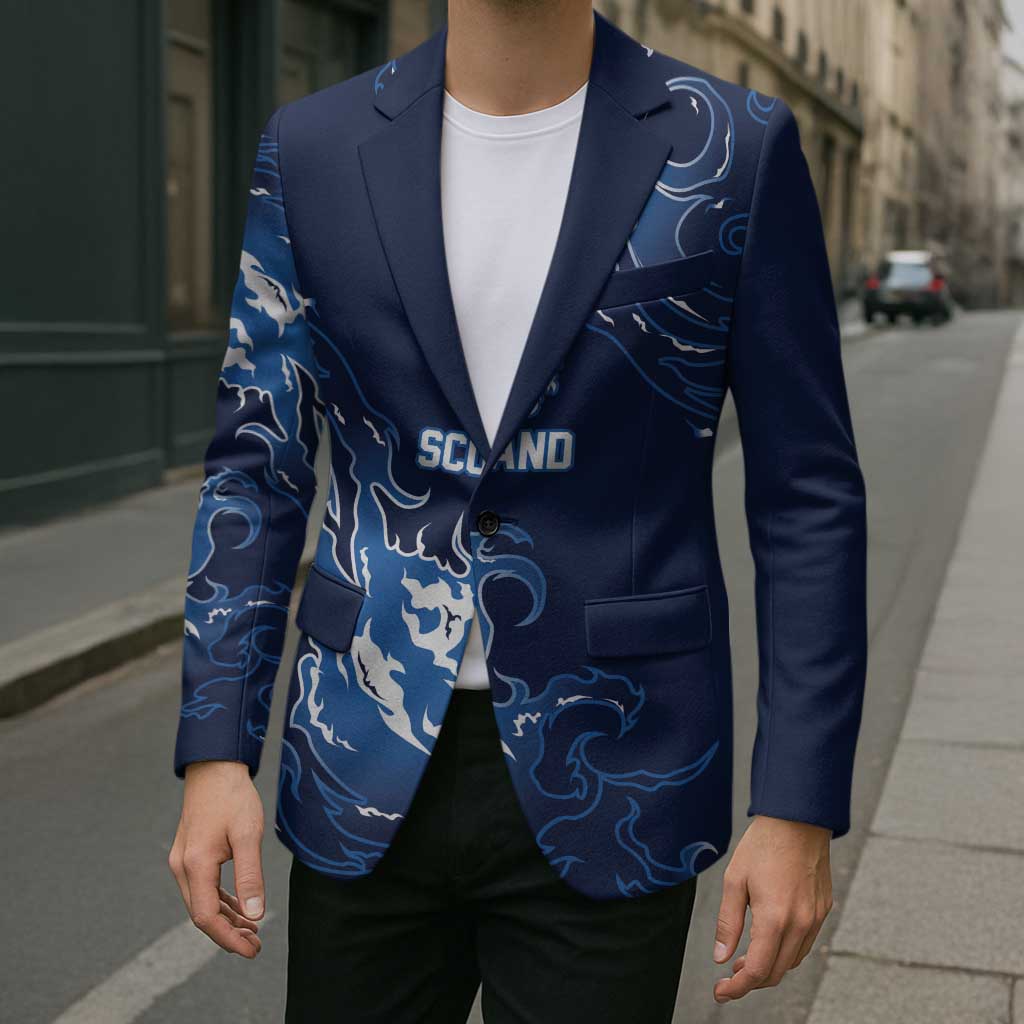 Custom Scotland Rugby Pride Blazer Thistle Flame Fire Style