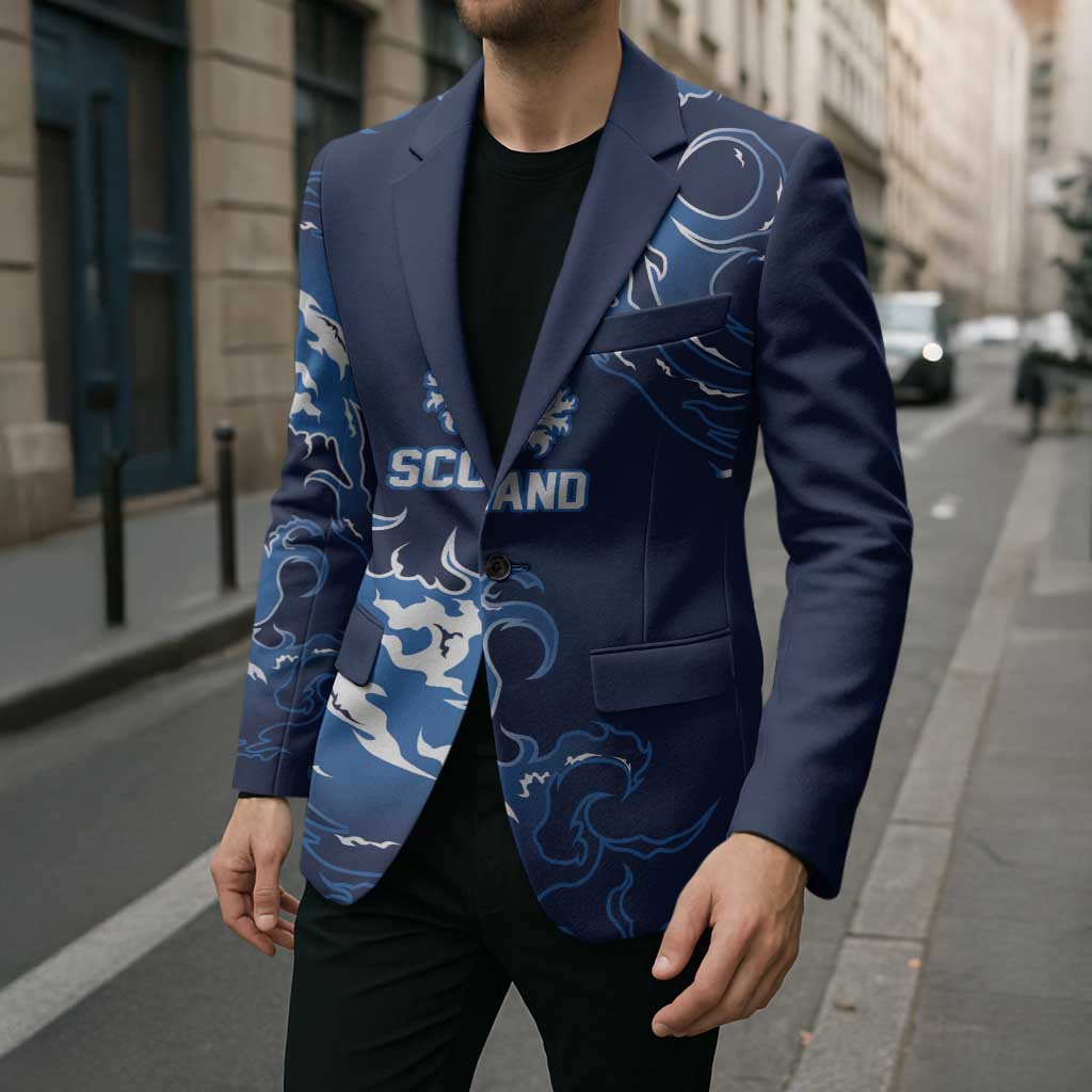 Custom Scotland Rugby Pride Blazer Thistle Flame Fire Style