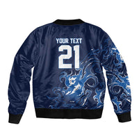 Custom Scotland Rugby Pride Bomber Jacket Thistle Flame Fire Style