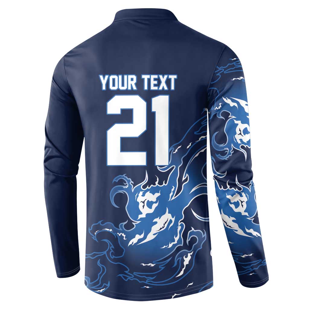 Custom Scotland Rugby Pride Button Sweatshirt Thistle Flame Fire Style