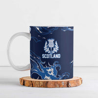 Custom Scotland Rugby Pride Ceramic Mug Thistle Flame Fire Style
