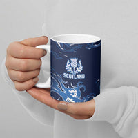 Custom Scotland Rugby Pride Ceramic Mug Thistle Flame Fire Style