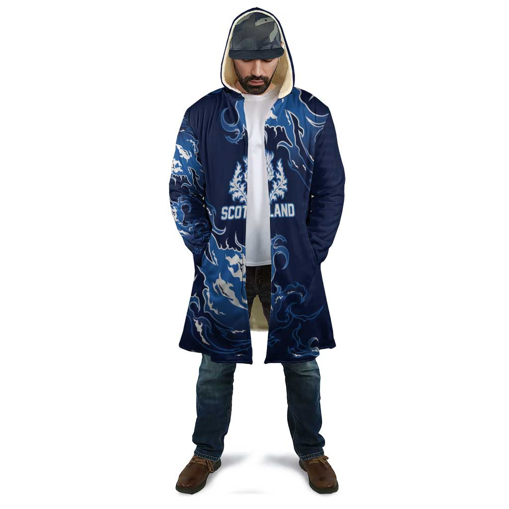 Custom Scotland Rugby Pride Cloak Thistle Flame Fire Style