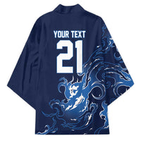 Custom Scotland Rugby Pride Kimono Thistle Flame Fire Style