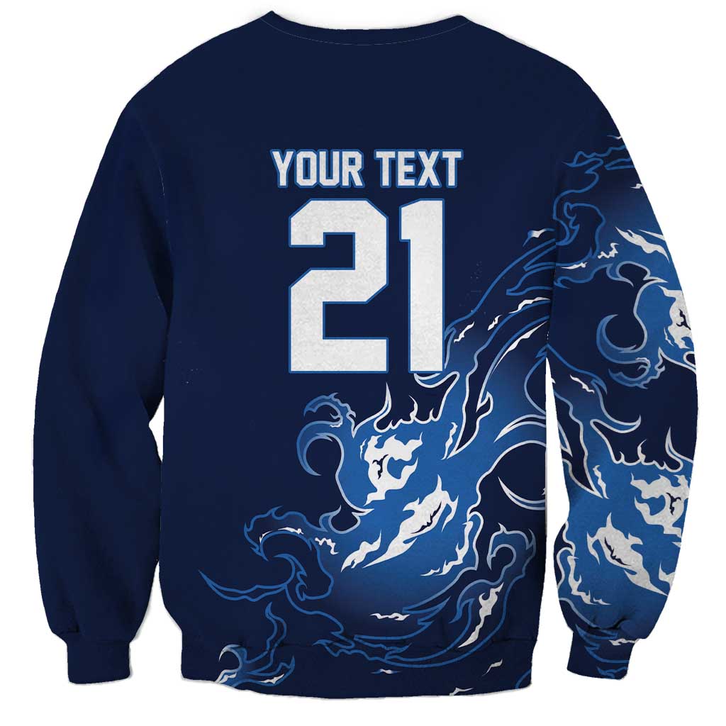 Custom Scotland Rugby Pride Sweatshirt Thistle Flame Fire Style