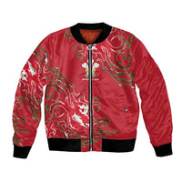 Custom Wales Rugby Pride Bomber Jacket Cymru Three feathers Flame Fire Style