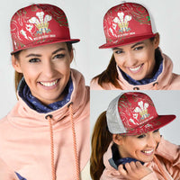 Wales Rugby Pride Mesh Trucker Cap Cymru Three feathers Flame Fire Style