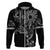 Filipino Sun Tribal Tattoo Zip Hoodie Philippines Inspired Barong Simple Black - Wonder Print Shop