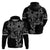 Filipino Sun Tribal Tattoo Zip Hoodie Philippines Inspired Barong Simple Black - Wonder Print Shop