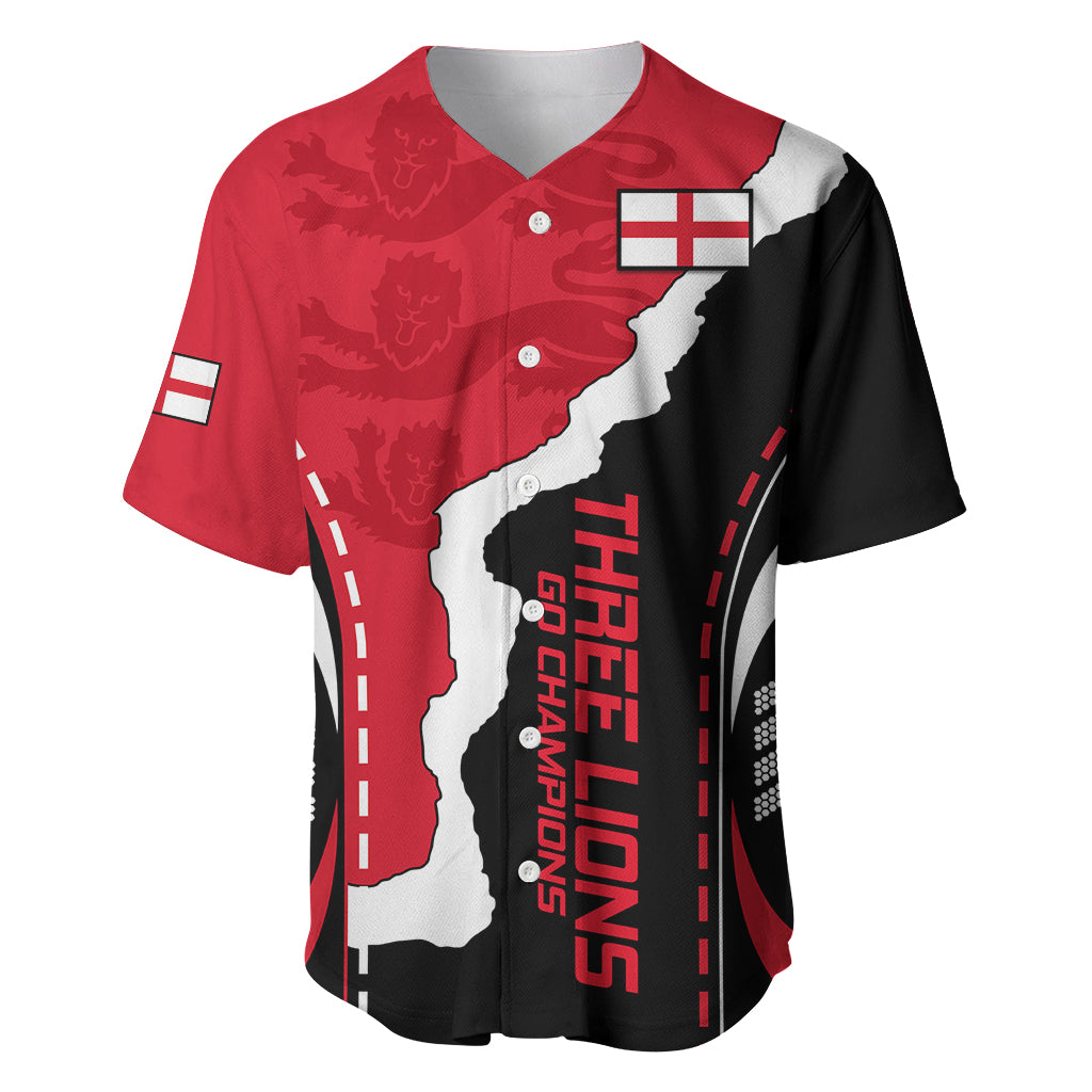 England Baseball Jersey The Three Lions Football Go Champions Red LT9 - Wonder Print Shop