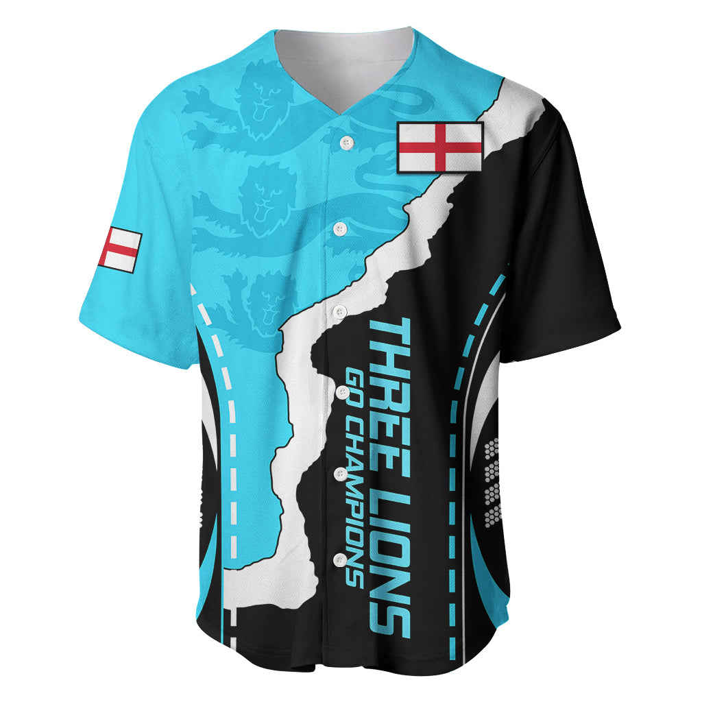 England Baseball Jersey The Three Lions Football Go Champions Blue LT9 - Wonder Print Shop